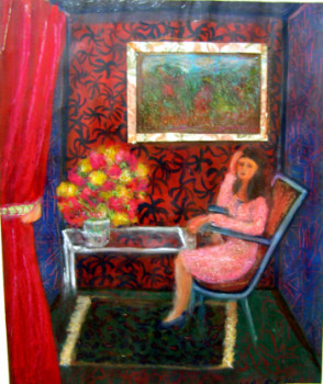 Œuvre contemporaine nommée « La solitaire », Réalisée par MITRA SHAHKAR