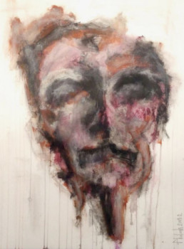 Œuvre contemporaine nommée « autoportrait à l’œil gauche », Réalisée par PHIL JACQUES