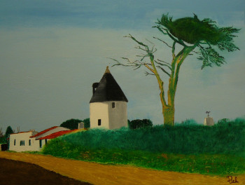 Œuvre contemporaine nommée « Le moulin de la Boire », Réalisée par PICH