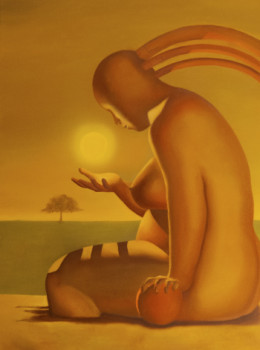Œuvre contemporaine nommée « Meditation », Réalisée par RUBEN CUKIER