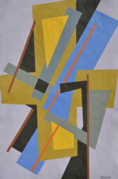 Œuvre contemporaine nommée « composition N°1239 », Réalisée par BAUGIER