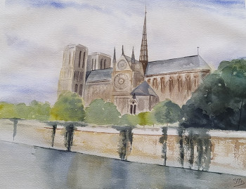 Œuvre contemporaine nommée « Notre Dame », Réalisée par JACQUES MASCLET