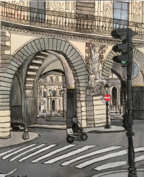 Œuvre contemporaine nommée « Drive past the Louvre », Réalisée par STINE REINTOFT