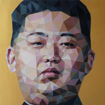 Œuvre contemporaine nommée « Kim Jong Un », Réalisée par TIM.K