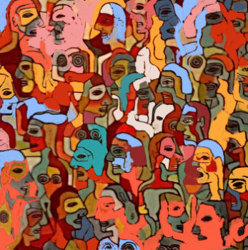 Œuvre contemporaine nommée « Gente de color », Réalisée par ALEJANDRO ALVAREZ RUIZ