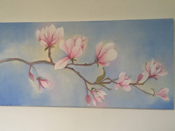 Œuvre contemporaine nommée « Magnolia », Réalisée par PGD     OU DEFPAS