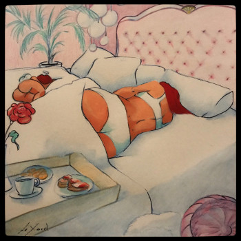 Œuvre contemporaine nommée « Lazy Sunday », Réalisée par LEXARD