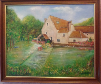 Œuvre contemporaine nommée « Le moulin de Varennes Jarcy », Réalisée par SEREN