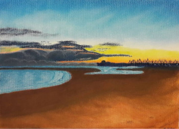Œuvre contemporaine nommée « Sunrise sea », Réalisée par M@LH0RN€