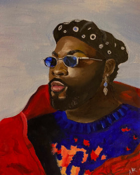 Œuvre contemporaine nommée « Damso », Réalisée par ALEXIAARTISTE