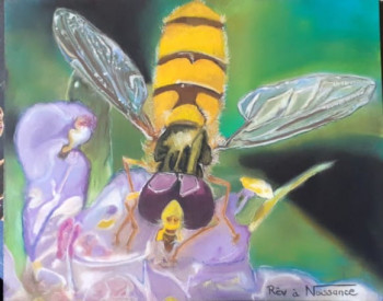 Œuvre contemporaine nommée « l abeille », Réalisée par RêV à NAISSANCE