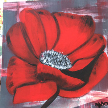 Œuvre contemporaine nommée « La fleur Rouge », Réalisée par YSA