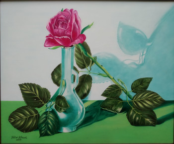 Œuvre contemporaine nommée « Une rose. », Réalisée par DIDIER SITAUD