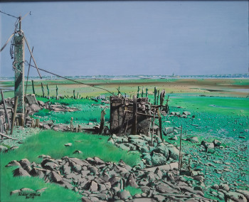 Œuvre contemporaine nommée « Paysage marin. », Réalisée par DIDIER SITAUD