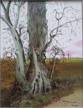 Œuvre contemporaine nommée « Un arbre en automne. », Réalisée par DIDIER SITAUD