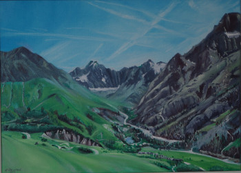 Œuvre contemporaine nommée « Paysage Alpin. », Réalisée par DIDIER SITAUD