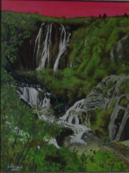 Œuvre contemporaine nommée « Lacs de Plitvice en Croatie. », Réalisée par DIDIER SITAUD