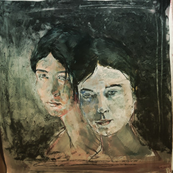 Œuvre contemporaine nommée « Anne et Bob », Réalisée par JOHN PLATINGS