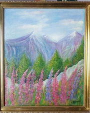 Œuvre contemporaine nommée « Paysage de montagne », Réalisée par SEREN