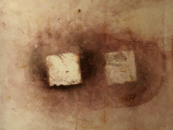 Œuvre contemporaine nommée « Carré Blanc », Réalisée par PHILIPPE BERTHIER