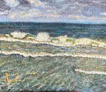 Œuvre contemporaine nommée « La Mer du Nord à Ostende », Réalisée par PIERRE ROUSSELIN