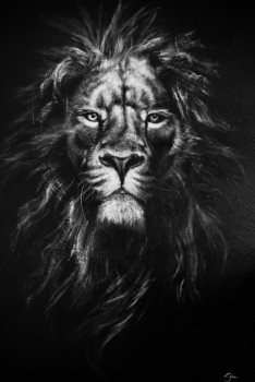 Œuvre contemporaine nommée « Lion king », Réalisée par LÿNN