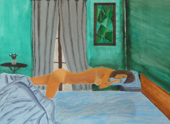 Œuvre contemporaine nommée « High in the green room », Réalisée par TOM ROSMAN
