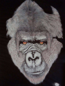 Œuvre contemporaine nommée « Gorilla », Réalisée par CHRISCHRIS