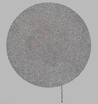 Œuvre contemporaine nommée « Moon », Réalisée par CLAIRE GODET