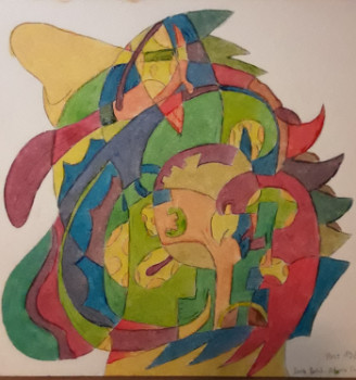 Œuvre contemporaine nommée « Coloured Faces », Réalisée par ADORNA CARMEN