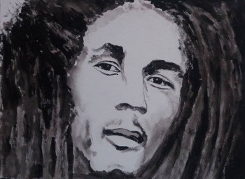 Œuvre contemporaine nommée « bob marley », Réalisée par SUZON