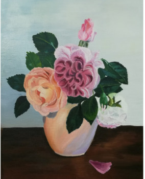 Œuvre contemporaine nommée « Bouquet de mon jardin », Réalisée par DOMINIQUE PALIS