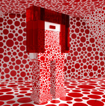 Œuvre contemporaine nommée « Yayoi Kusama hommage / acte 1 », Réalisée par DAJIù