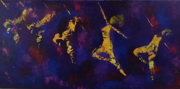 Œuvre contemporaine nommée « danseuses », Réalisée par SYLVIE DUPRAZ