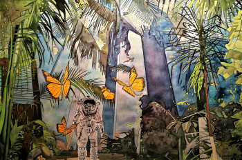 Œuvre contemporaine nommée « MEETING THE BUTTERFLIES », Réalisée par ANTHONY DANZO