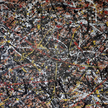 Œuvre contemporaine nommée « Pollock serein », Réalisée par LUC GONCALVES