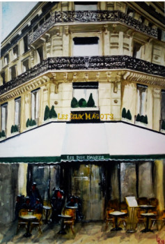 Œuvre contemporaine nommée « Les deux magots », Réalisée par RICHARD LUBERT