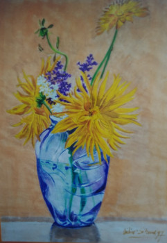 Œuvre contemporaine nommée « Bouquet de fleurs à Prigonrieux. », Réalisée par DIDIER SITAUD