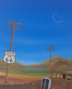 Œuvre contemporaine nommée « 622.   Route 66 », Réalisée par IVE FONTAINE