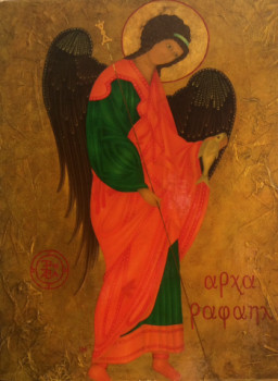 Œuvre contemporaine nommée « 593. Raphael. Archange », Réalisée par IVE FONTAINE