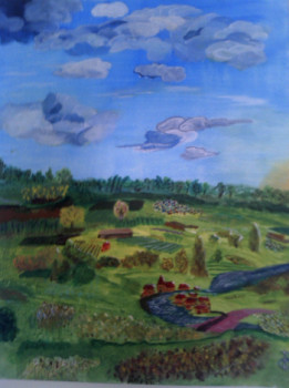 Œuvre contemporaine nommée « village », Réalisée par OLIVIER BLOMME
