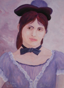 Œuvre contemporaine nommée « Portrait de Berthe Morisot », Réalisée par MICHEL BOETTCHER