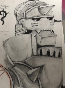 Œuvre contemporaine nommée « Alphonse Elric, fullmetal alchimiste brotherhood », Réalisée par ENMA