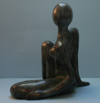 Œuvre contemporaine nommée « la Belle - bronze N2 », Réalisée par ISABELLE MOTTE