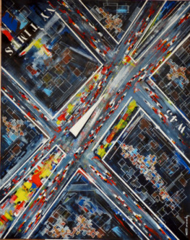 Œuvre contemporaine nommée « {"fr":"TIMES SQUARE","en":"TIMES SQUARE"} », Réalisée par CHRISTIAN CACALY