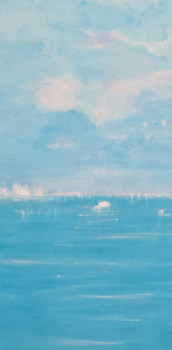 Œuvre contemporaine nommée « JUSTE BLEU », Réalisée par GOSSELIN MICHELE