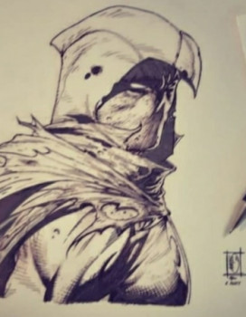 Œuvre contemporaine nommée « Moonknight », Réalisée par DR STRANGEL