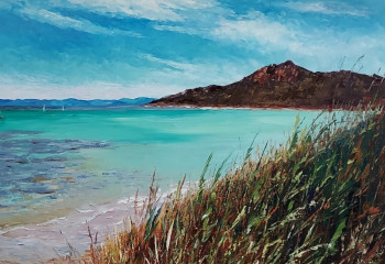 Œuvre contemporaine nommée « Plage d'Hyères », Réalisée par NOëLLE HUIN