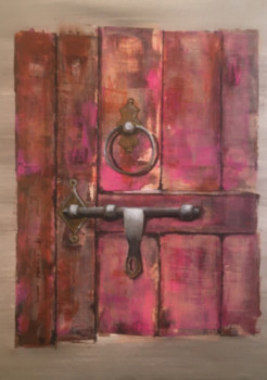 Œuvre contemporaine nommée « Porte Rose », Réalisée par ASZOOM
