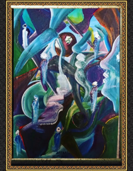Œuvre contemporaine nommée « Vision », Réalisée par KHALID ZARKAL